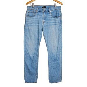For All 7 Mankind Relaxed Fit Straight Leg Jeans Light Wash Denim Blue Men 33